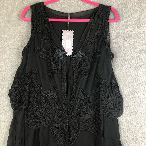 Pretty Angel sheer lace tunic/dress & Cover up kimono witchy goth lagenlook - Picture 2 of 9